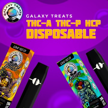 GALAXY TREATS KO THC-A + THC-P + HCP DISPOSABLE VAPE 3GM/5CT/PK